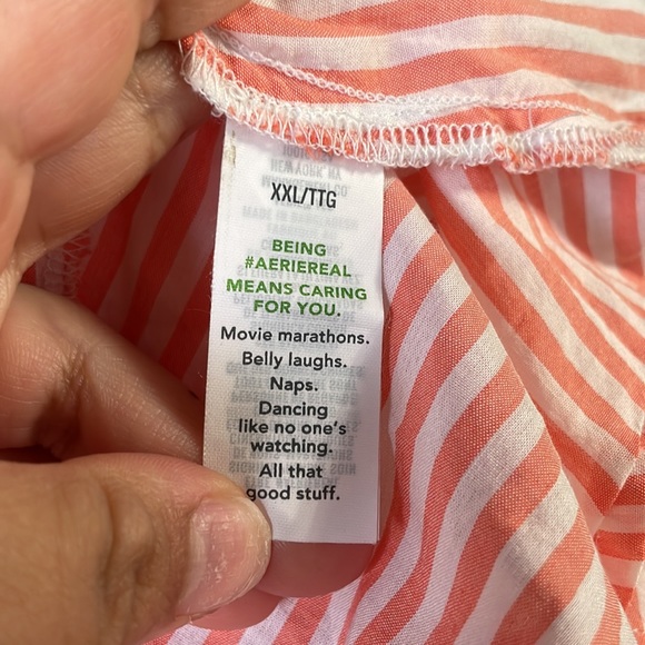 NWT aerie woven tie shoulder tank top - Picture 9 of 12